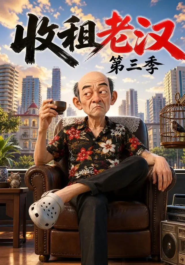 《收租老汉第三季》AI漫剧封面